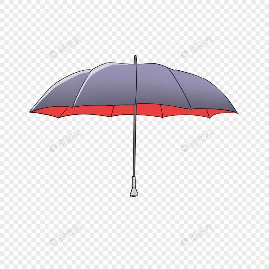 双色短柄雨伞图片