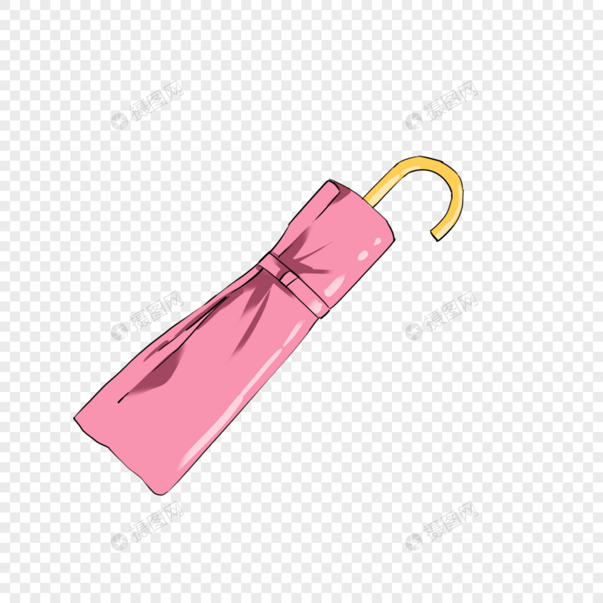 浅粉色雨伞图片