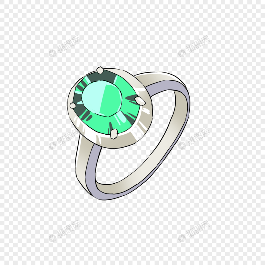 绿水晶戒指图片