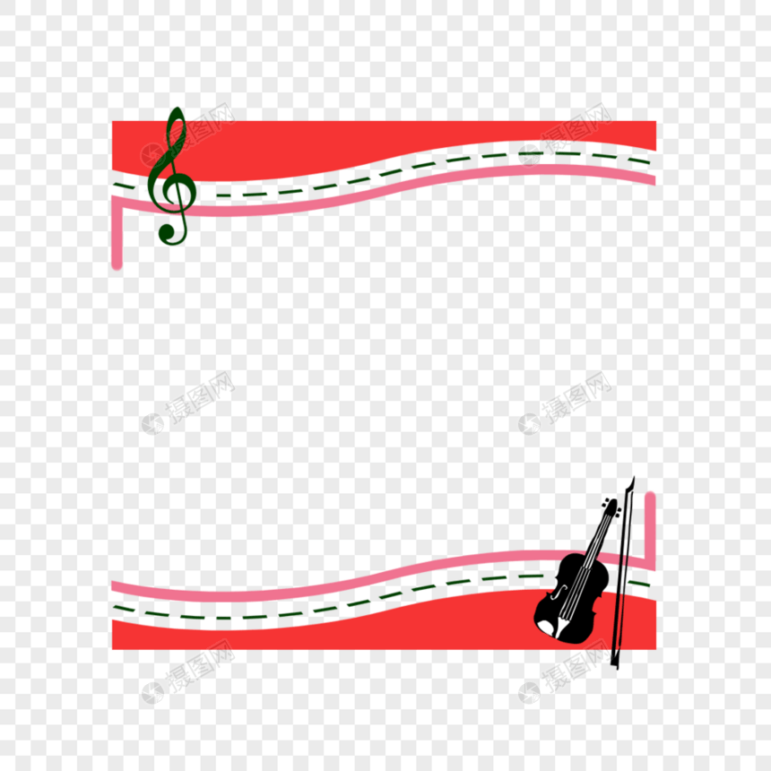 音乐 边框 小提琴 手风琴 竖琴 架子鼓图片