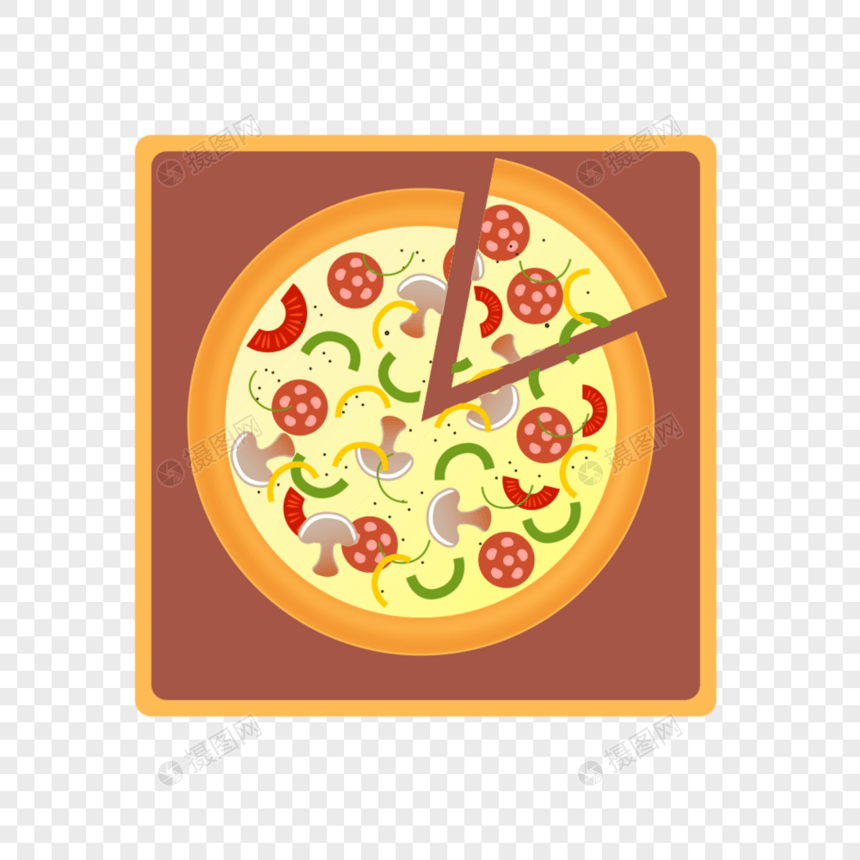 盒装披萨图片