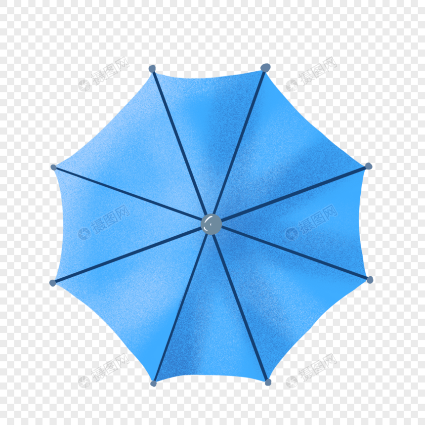 蓝色伞图片