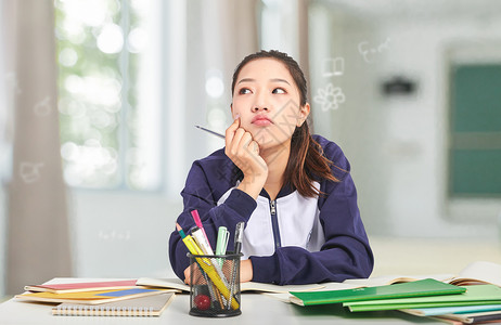 学习的烦恼学习教育设计图片