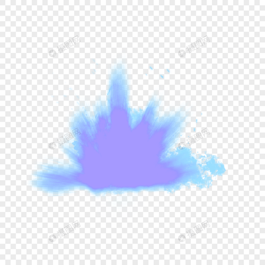 紫色爆炸元素图片