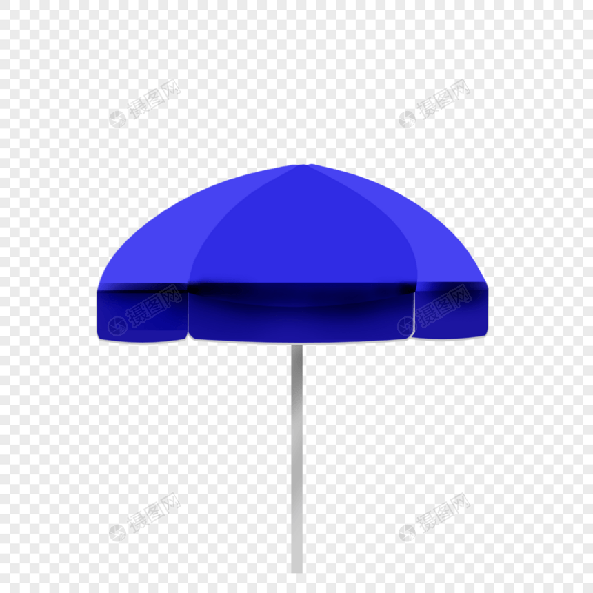 蓝色的雨伞图片