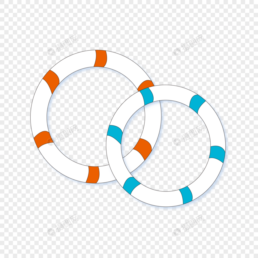 卡通游泳圈图片