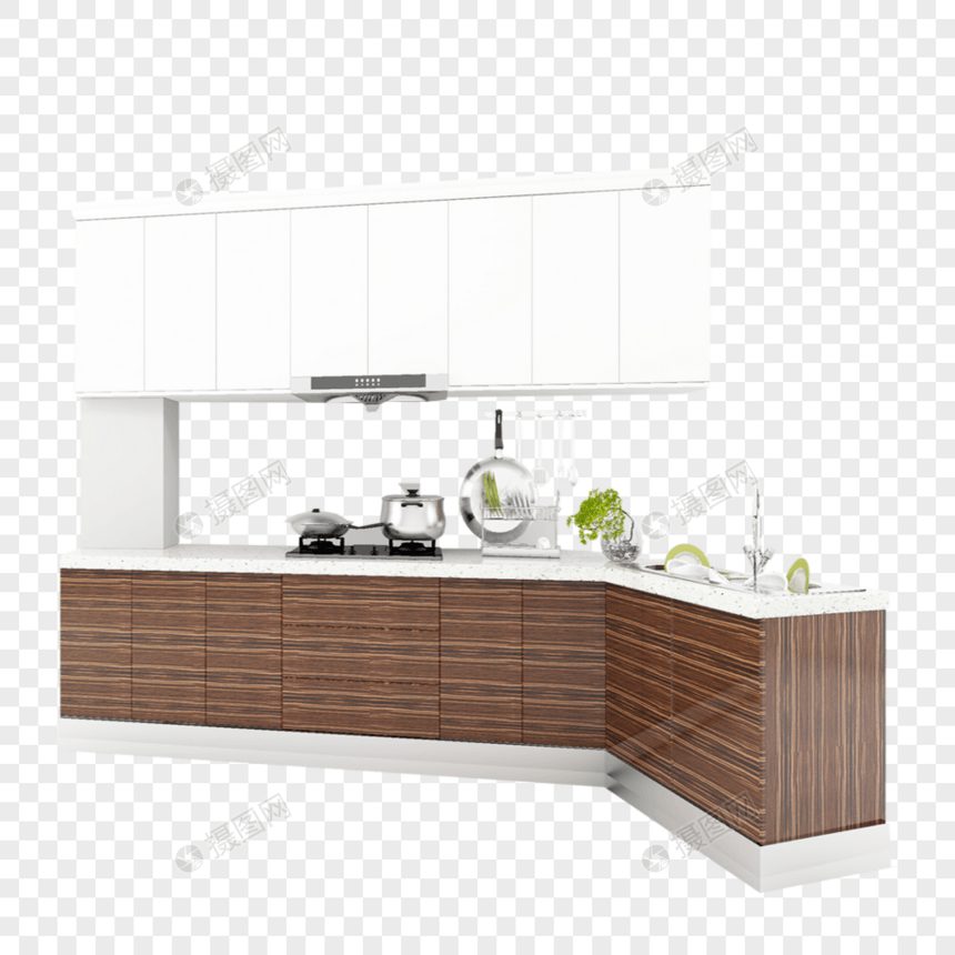 厨房橱柜和厨具图片