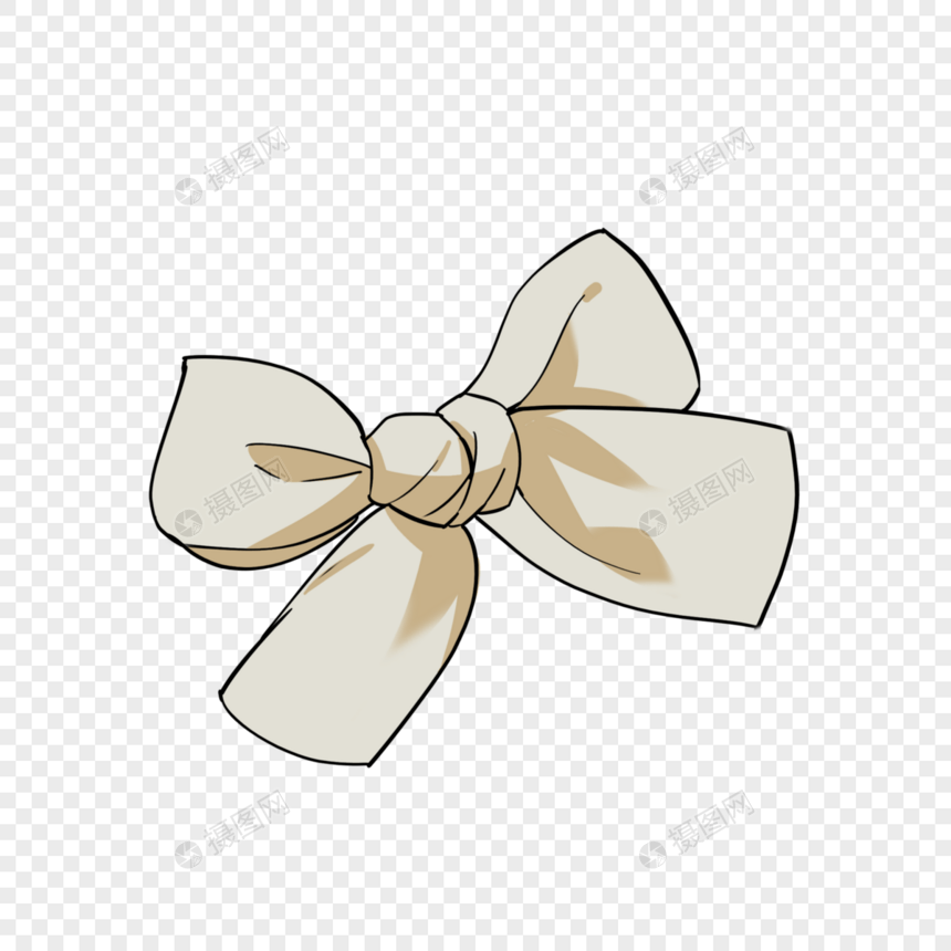 可爱的白色蝴蝶结图片