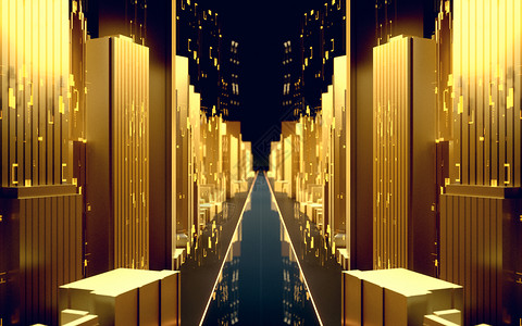 金色科技城市建筑空间图片
