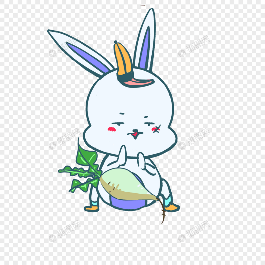 切萝卜的兔子图片