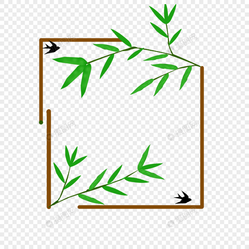 边框竹子图片
