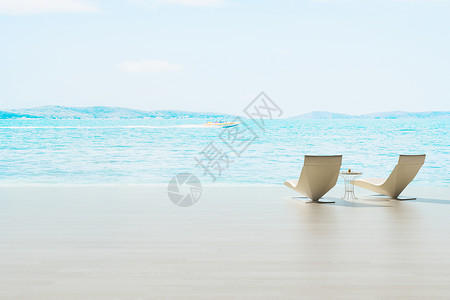 海面浮岛海边风景设计图片