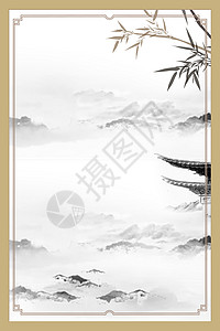 海洋鹰白色复古中国风背景设计图片