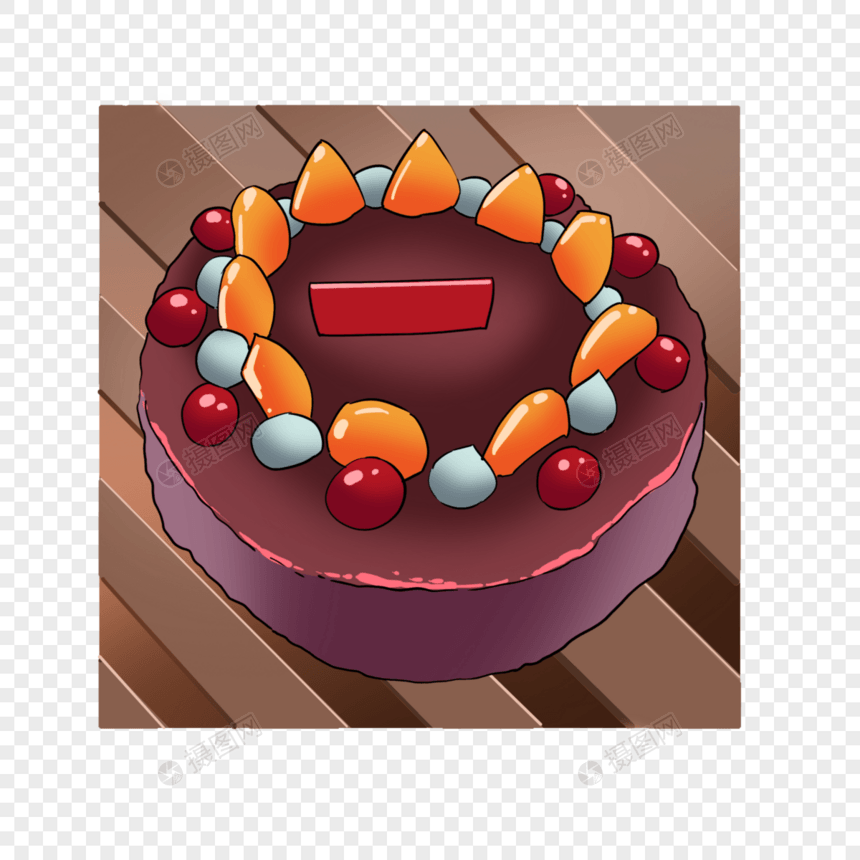 创意草莓蛋糕图片