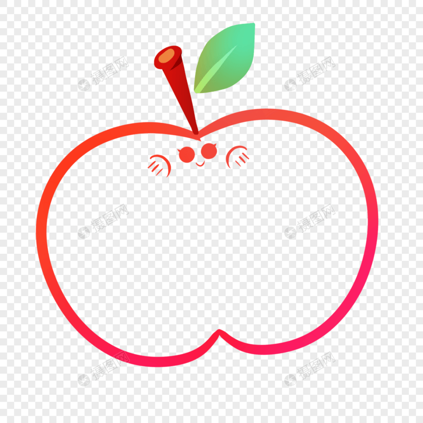 苹果边框图片