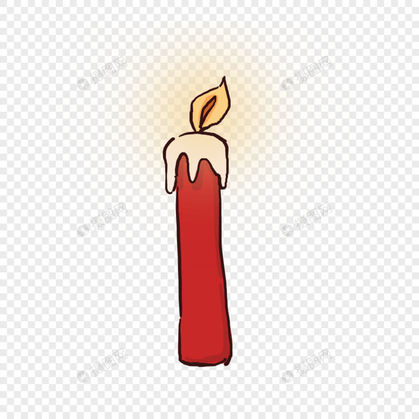 蜡烛烛光卡通图片