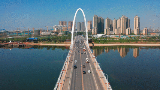 城市交通大桥 GIF图片