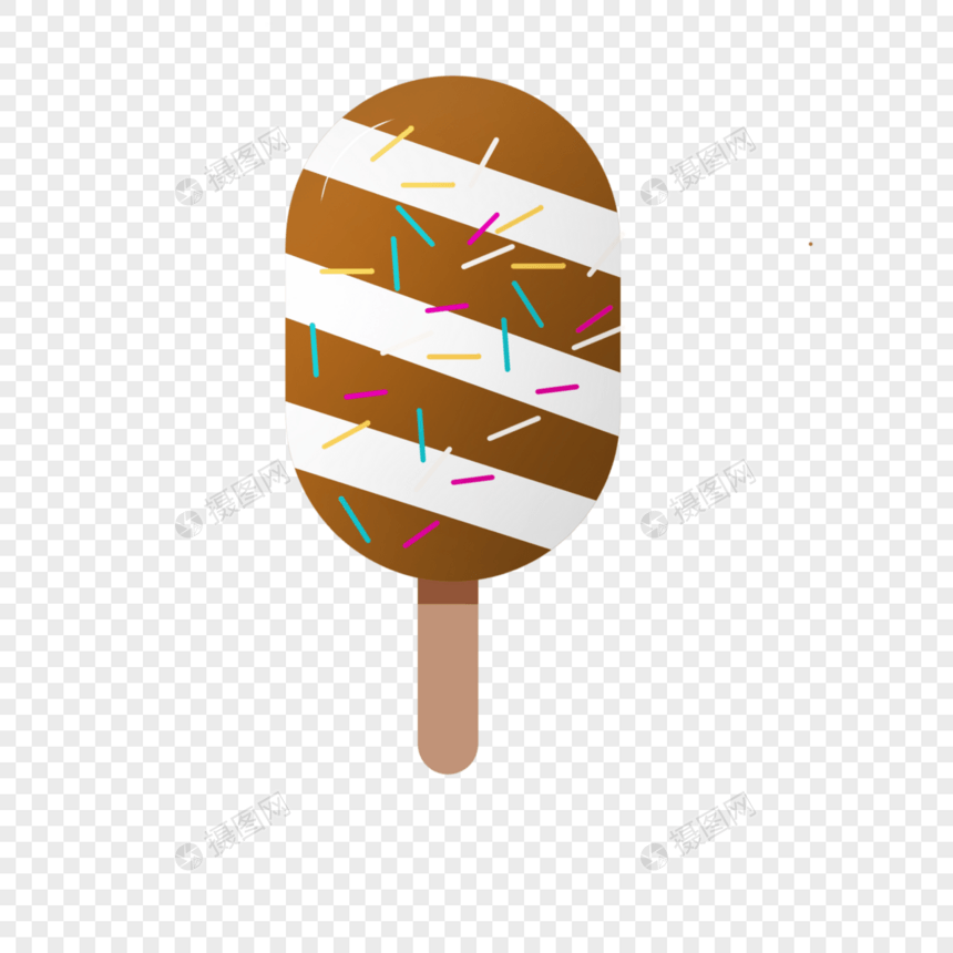 初夏美味果味冰棒冰棍插画图片