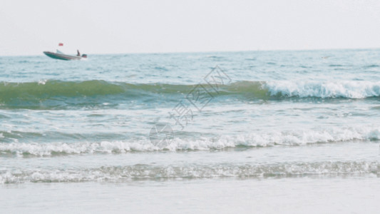 菩提岛大海海浪浪花gif高清图片