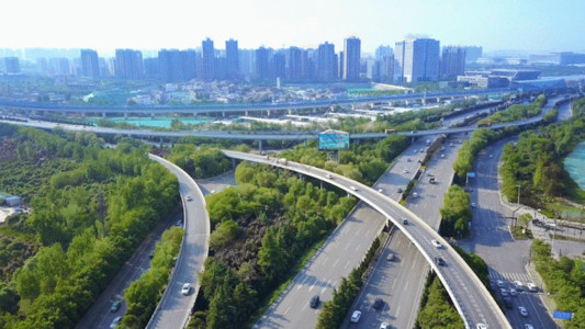 环线立交桥城市交通 GIF高清图片
