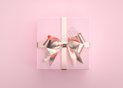 粉色礼盒C4D包装高清图片