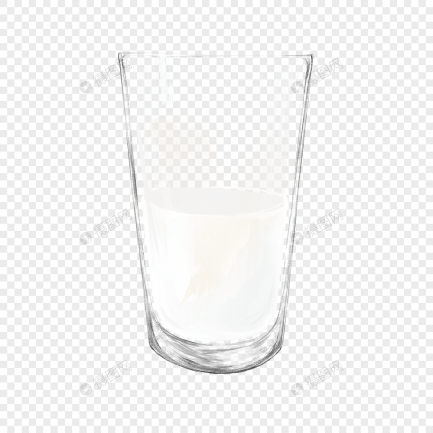 牛奶玻璃杯图片