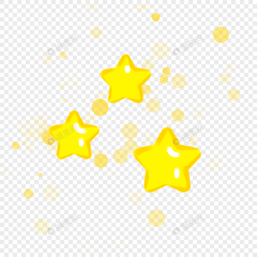 黄色小星星图片