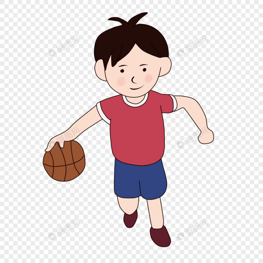 卡通篮球小子图片