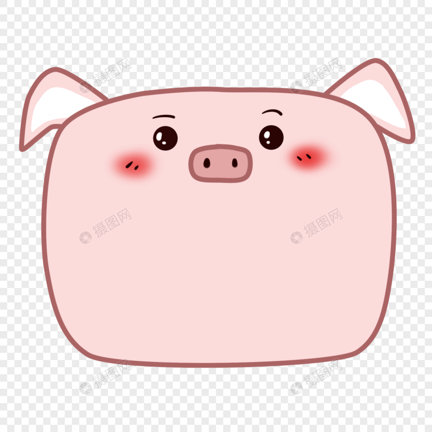 猪边框图片