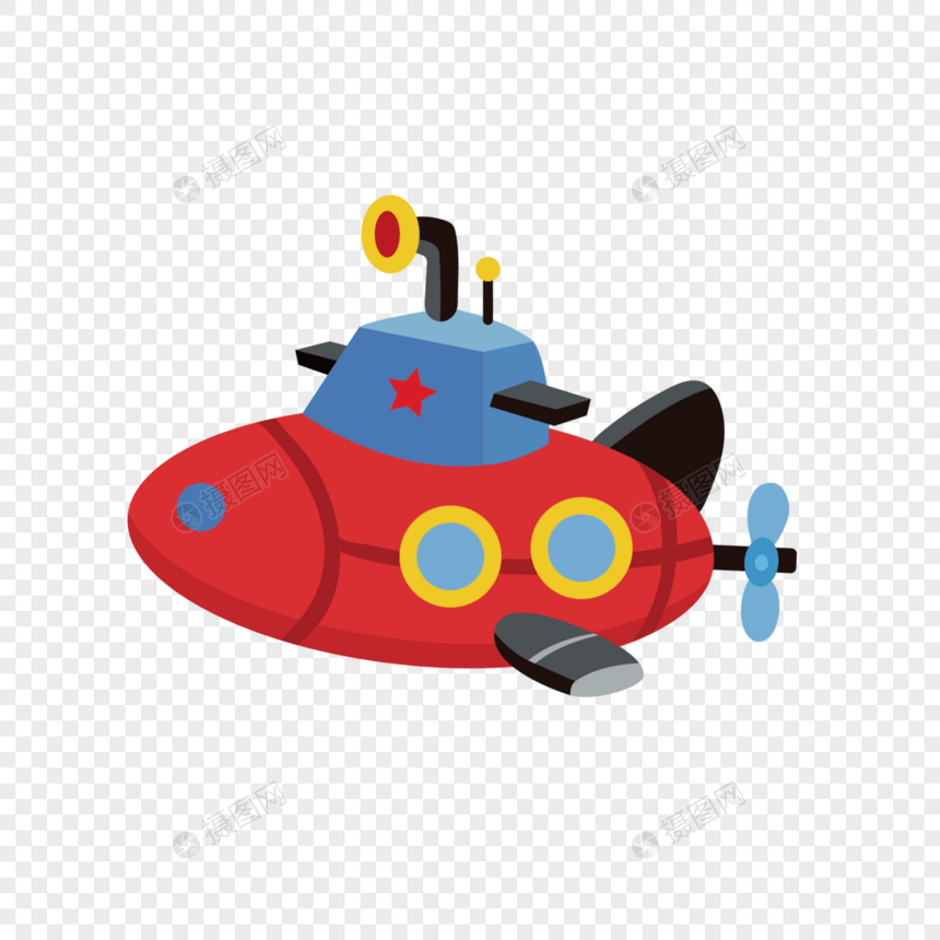 儿童节矢量小潜艇图片
