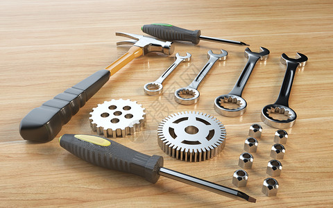 铁质工具木锤子修理工具设计图片