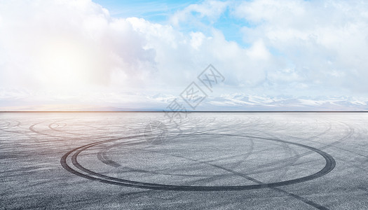 圆碎石素材大气公路背景设计图片