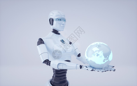 科技智能机器人背景图片