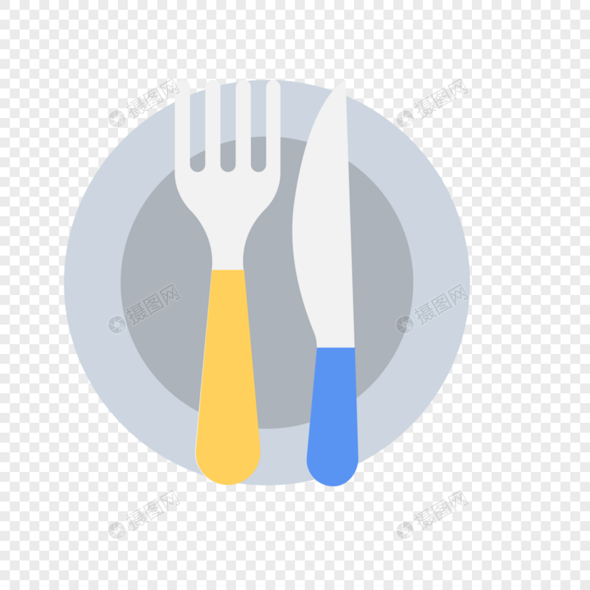 餐具图标免抠矢量插画素材图片