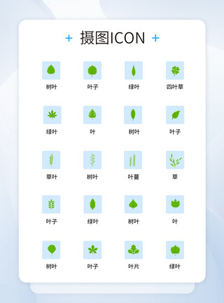 植物图标设计UI设计植物icon图标模板