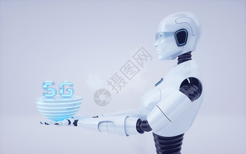 5g智能机器人背景图片