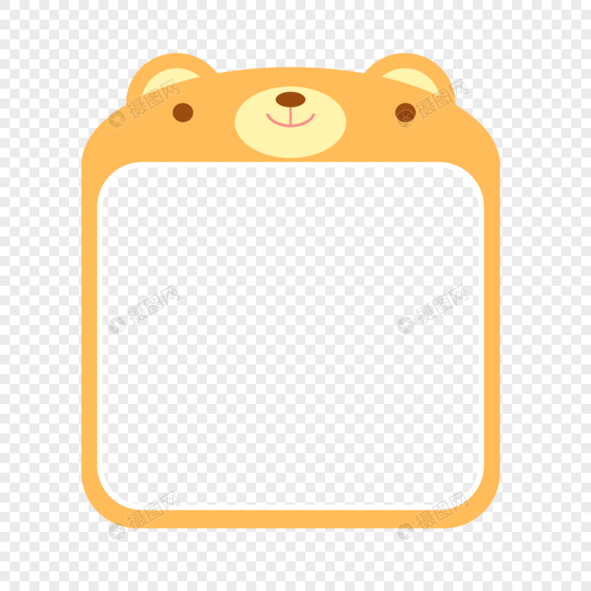 小熊相框图片