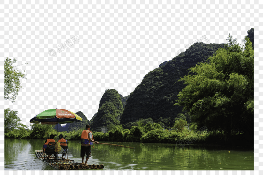 阳朔漓江遇龙河漂流图片