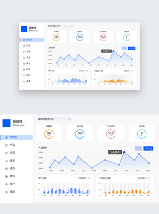 UI设计web可视化数据表格页面模板