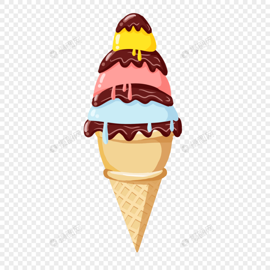 夏日冰淇淋图片