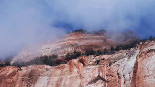 自然风景山山与云gif高清图片