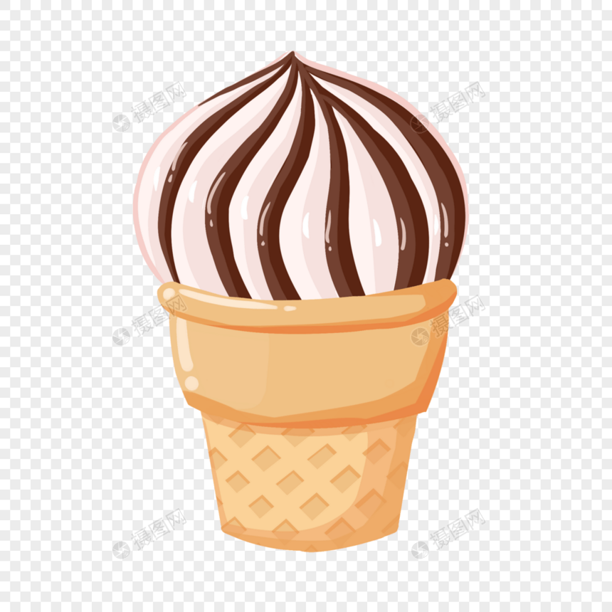 夏日甜筒冰淇淋图片