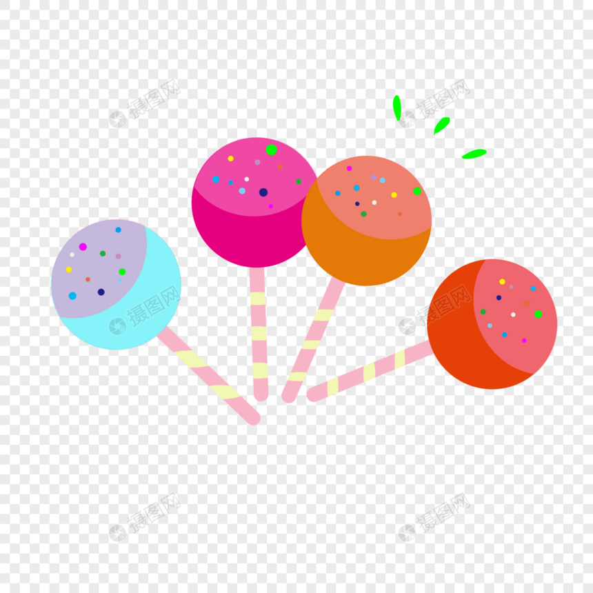 儿童节母婴彩色棒棒糖可爱图片