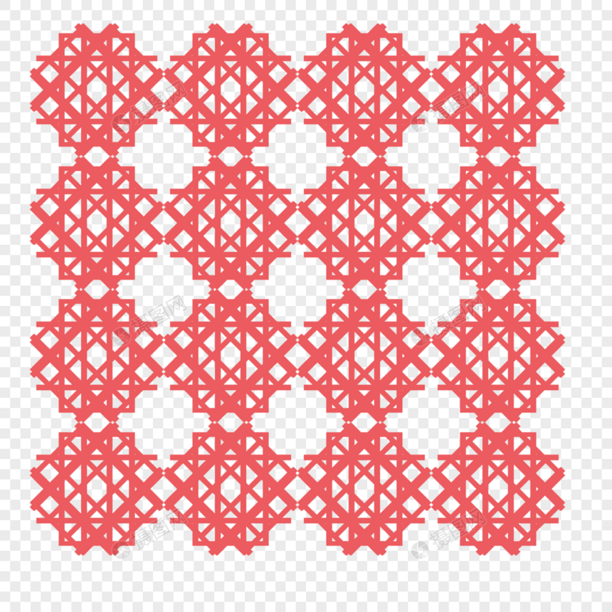 底图布料花纹布纹中国结形红色布料图片