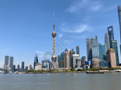 高端商务写字楼上海地标建筑陆家嘴GIF高清图片