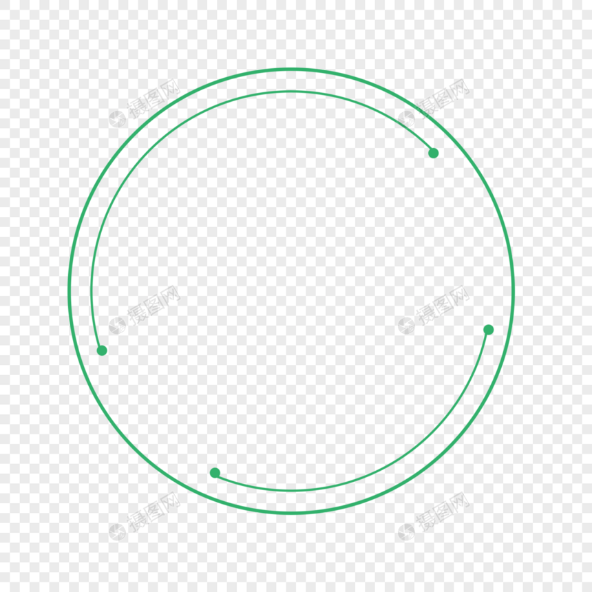 圆形线框装饰图片