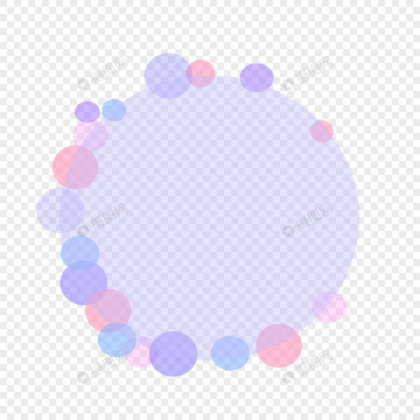 彩色泡泡圆形圆圈手绘简约边框背景图片