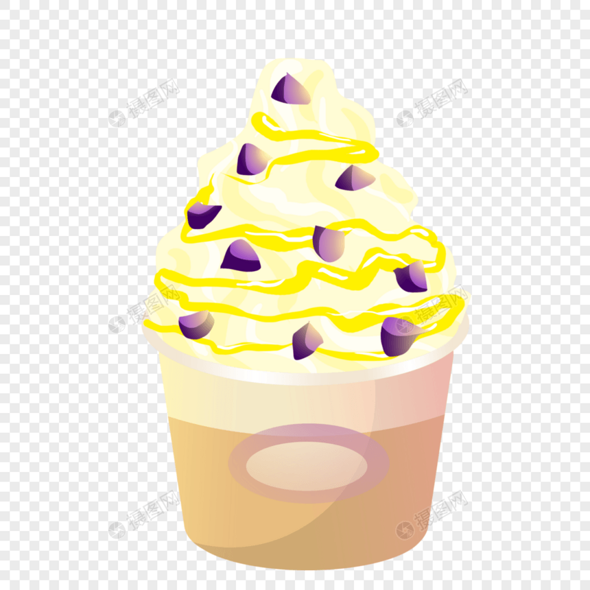 蓝莓味冰淇淋图片