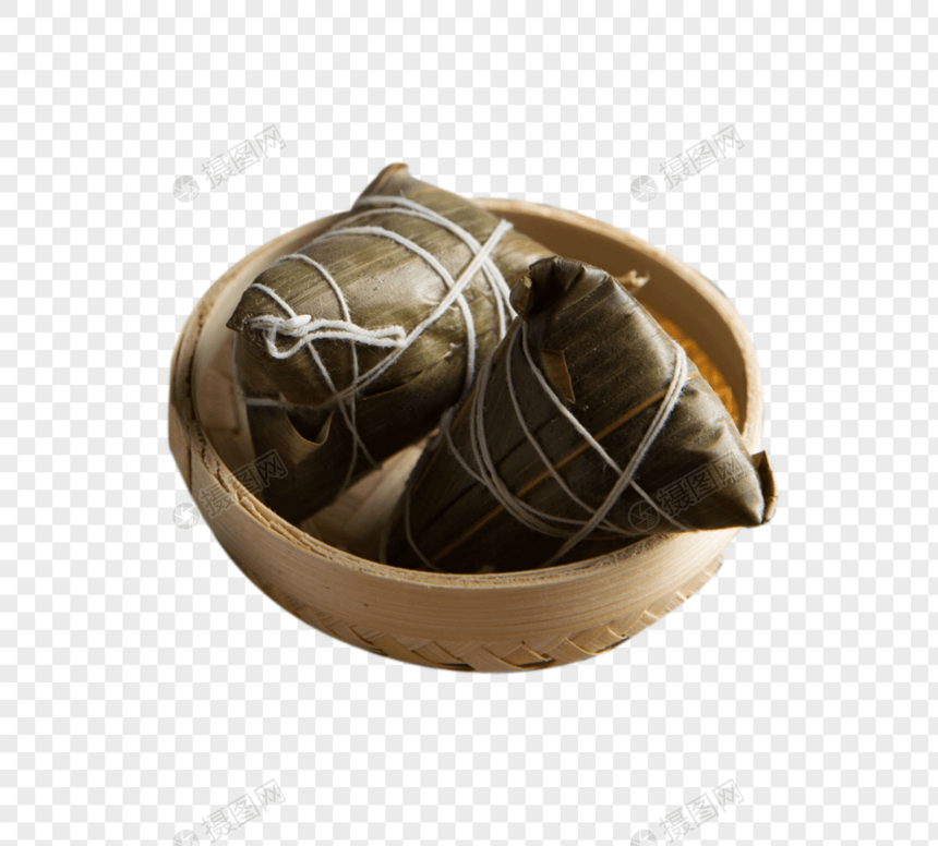 木碗粽子图片