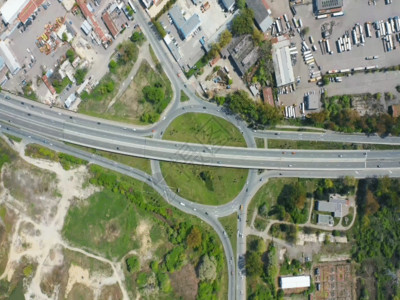 交通城市道路高速立交航拍GIF高清图片